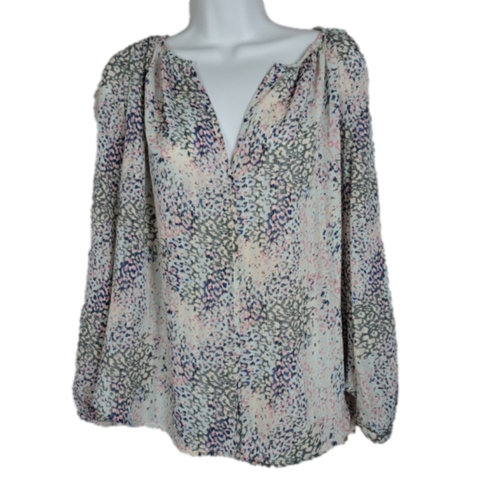 ANTHROPOLOGIE See U Soon Semi Sheer Blouse